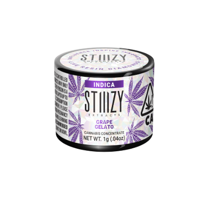 STIIIZY - CONCENTRATE - LIVE RESIN DIAMONDS - INDICA - GRAPE GELATO - 1G