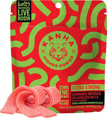 KANHA NANO - EDIBLE - SOLVENTLESS ROSIN BELTS - SATIVA - CHERRY LIMEADE - 25MG - (4PK)
