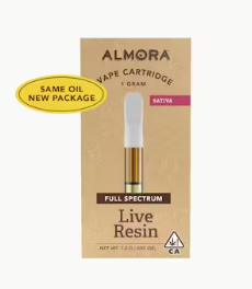 ALMORA - CARTRIDGE - LIVE RESIN - SATIVA - GRAPEFRUIT HAZE - 1G