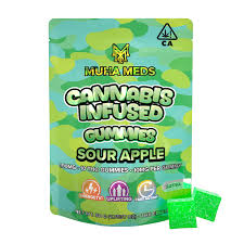 MUHA MEDS - GUMMY - SATIVA - SOUR APPLE - 100MG 