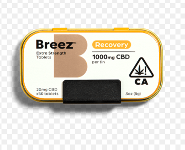 BREEZ - TABLET - EXTRA STRENGTH - CBD - RECOVERY - 1000MG