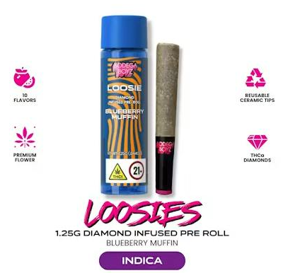 Bodega boyz - BODEGA BOYZ - INFUSED PREROLL - INDICA - BLUEBERRY MUFFIN - 1.25G Main Image