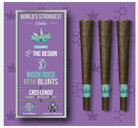 PRESIDENTIAL - INFUSED BLUNT PACK - SATIVA - CRESCENDO - .7G (3PK)