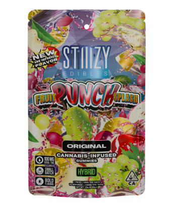 STIIIZY - EDIBLE - MYLAR - HYBRID - FRUIT PUNCH SPLASH - 100MG