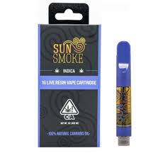SUNSMOKE - CARTRIDGE - LIVE RESIN - INDICA - SFV OG - 1G