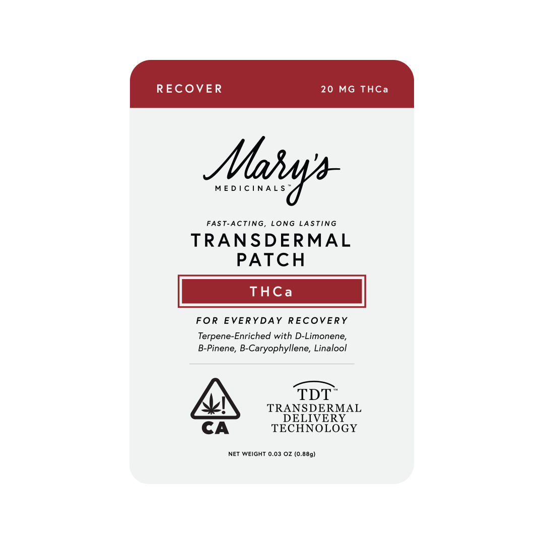 MARYS - TRANSDERMAL PATCH - RECOVERY - THCA - 20MG