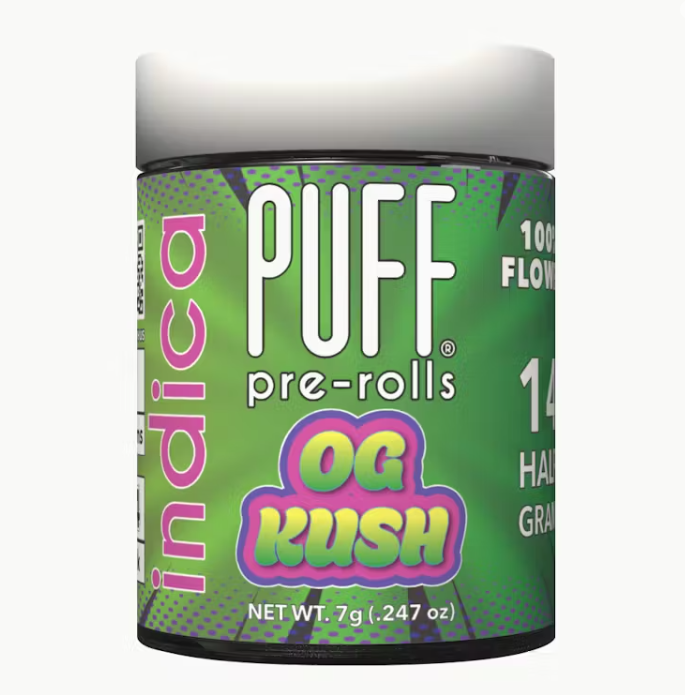Puff - PUFF - PREROLL PACK - INDICA - OG KUSH - .5G (14PK) Main Image