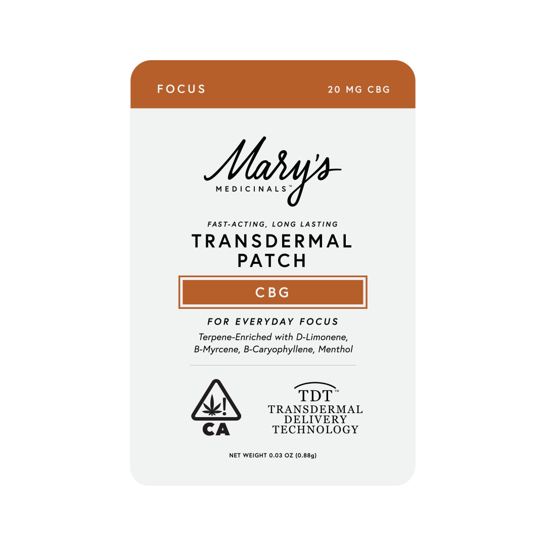 MARYS - TRANSDERMAL PATCH - FOCUS - CBG - 20MG