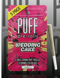 PUFF - PREROLL PACK - INDICA - WEDDING CAKE - .5G (5PK)