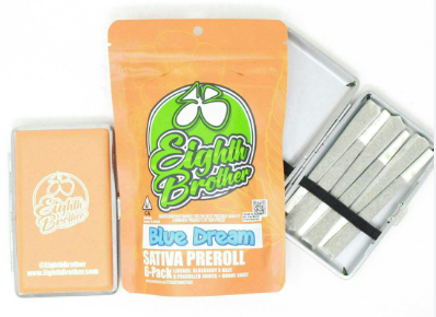 EIGHTH BROTHER - PREROLL PACK - SATIVA - BLUE DREAM - (6PK) - 6G