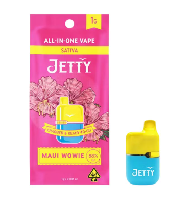 JETTY - AIO - HIGH THC - SATIVA - MAUI WOWIE - 1G