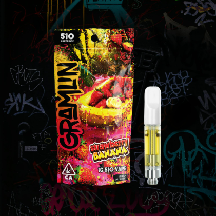 GRAMLIN - CARTRIDGE - INDICA - STRAWBERRY BANANA - 1G