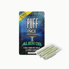 PUFF - PREROLL PACK - HYBRID - ALIEN OG - .5G - (5PK)