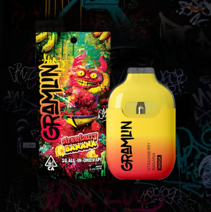 GRAMLIN - AIO - INDICAA - STRAWBERRY BANANA - 1G