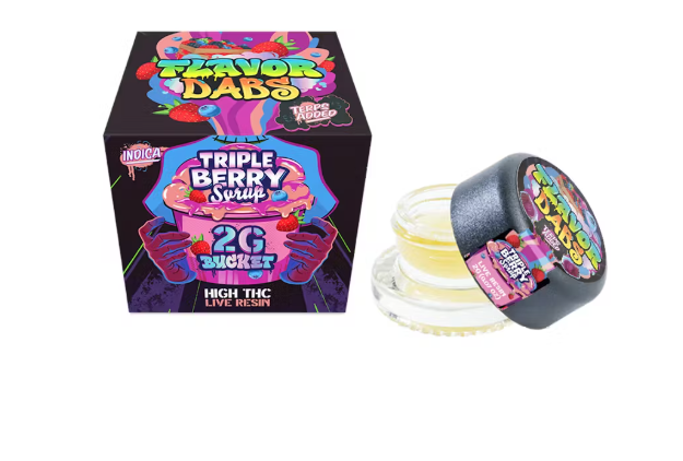 LOUD AND CLEAR - CONCENTRATE - LIVE RESIN - INDICA - TRIPLE BERRY SYRUP - 2G