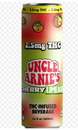 UNCLE ARNIE'S - BEVERAGE - CHERRY LIMEADE - 100MG