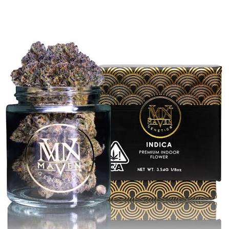 MAVEN - FLOWER - INDICA - STICKY GRAPEZ - 3.5G 