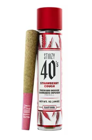 Stiiizy - STIIIZY 40'S - INFUSED PREROLL - SATIVA - STRAWBERRY COUGH - 1G Main Image