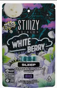 STIIIZY - MYLAR - EDIBLE - GUMMY - INDICA - WHITE BERRY - 100MG