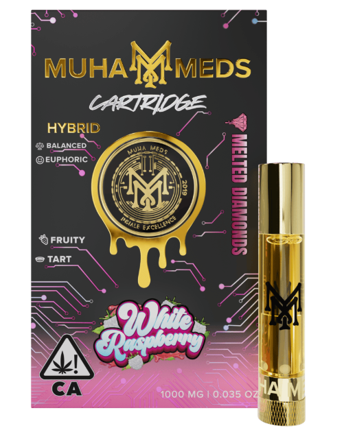 MUHA MEDS - CARTRIDGE - MELTED DIAMONDS - HYBRID - WHITE RASPBERRY - 1 g