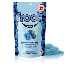 FROOT - EDIBLE - GUMMIES - HYBRID - BLUE RAZZ DREAM - 100MG - (10PK)
