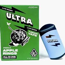 ULTRA - AIO - ROSIN & RESIN - INDICA - APPLE RINGS - 1G 