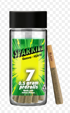 SPARKIEZ - MINI PREROLL PACK - HYBRID - GUAVA - .5G - (7PK)