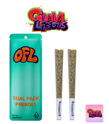 OAKFRUITLAND - PREROLL - HYBRID - GUAVALICIOUS - 1G - (2PK)