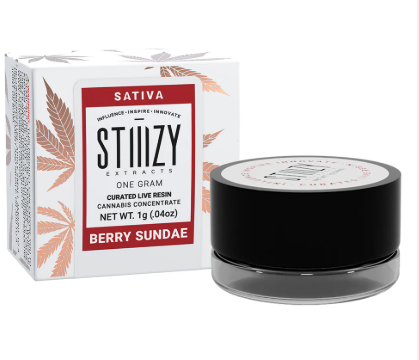 STIIIZY - CONCENTRATE - LIVE RESIN - SATIVA - BERRY SUNDAE - 1G