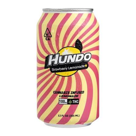 HUNDO - BEVERAGE - STRAWBERRY LEMONADE - 100MG