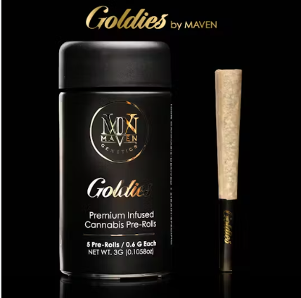 Maven - MAVEN - INFUSED PREROLL PACK - INDICA - 98K - .6G - (5PK) Main Image