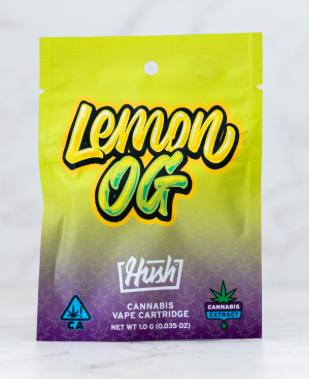 HUSH - 510 THREAD - INDICA - LEMON OG - 1G