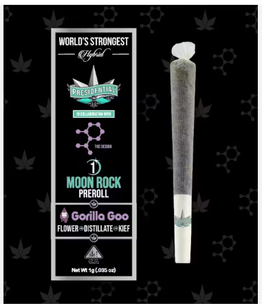 PRESIDENTIAL - INFUSED PREROLL - HYBRID - GORILLA GOO - 1G