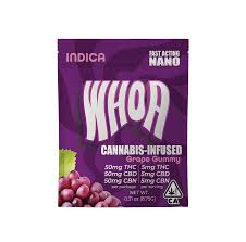 WHOA - EDIBLE - GUMMY - INDICA - GRAPE - 1:1:1 - 100MG
