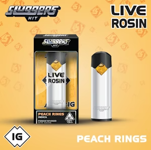 SLUGGERS - AIO - LIVE ROSIN - INDICA - PEACH RINGS - 1G