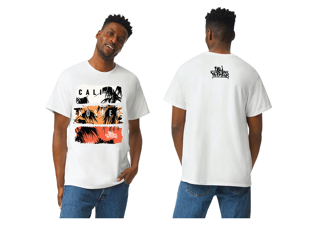CALI KOSHER - TSHIRT - PALM TREE - WHITE - XL