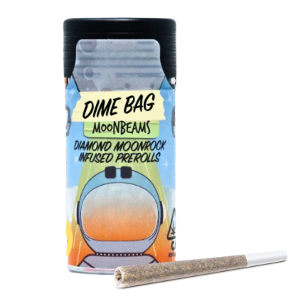 DIME BAG - MOON BEAMS - INFUSED PREROLL PACK - HYBRID - MAGIC MELON - .5G - (5PK)