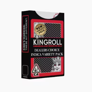 KINGROLL JR - INFUSED PREROLL PACK - INDICA - VARITEY MIX #7 - .75G - (4PK)