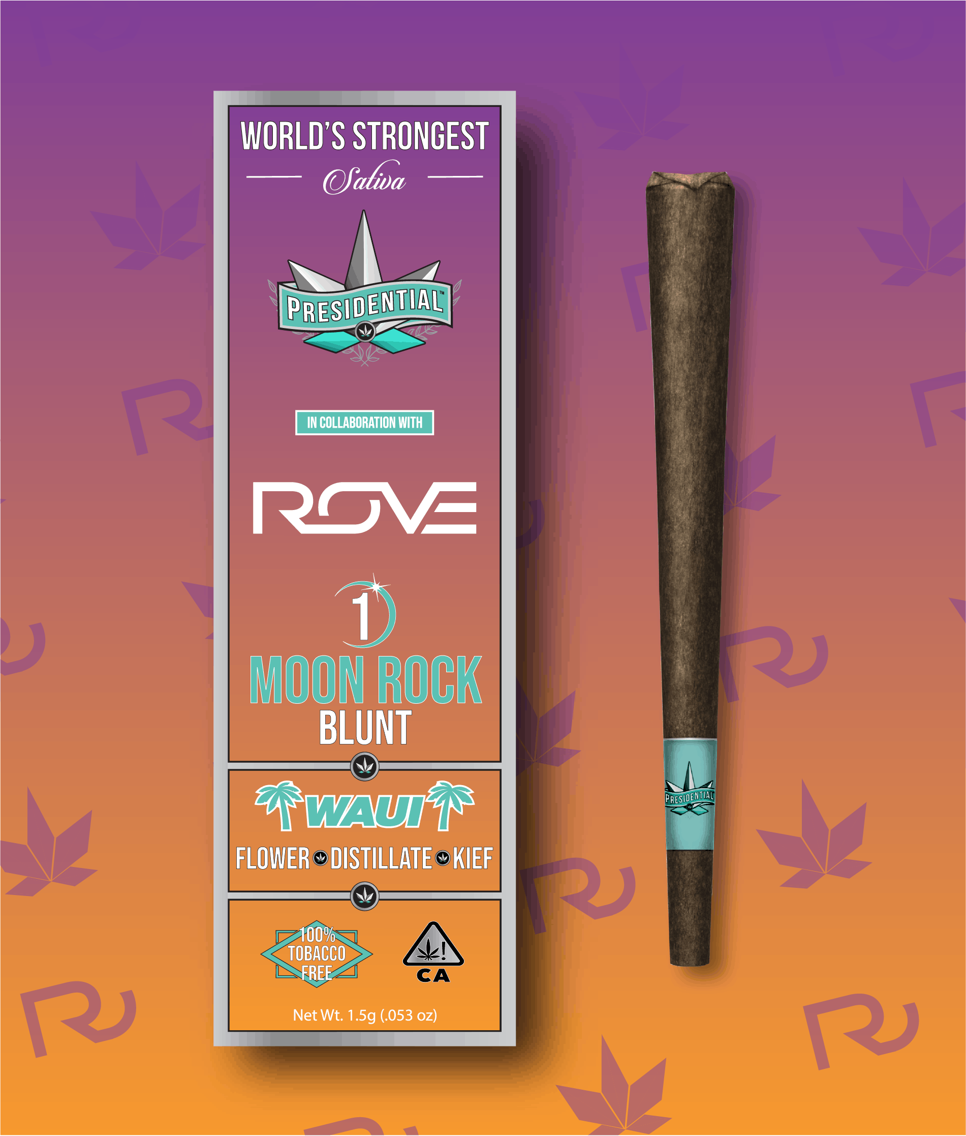PRESIDENTIAL - INFUSED BLUNT - SATIVA - WAUI - 1.5G
