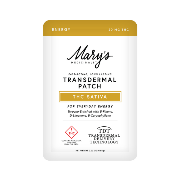 MARY'S MEDICINALS - TOPICALS - PATCH - ENERGY - SATIVA - 20MG
