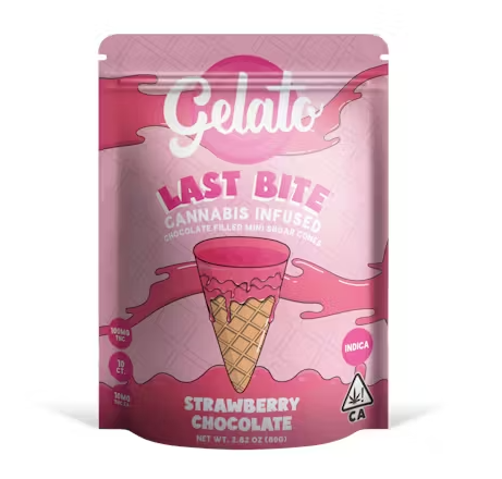 GELATO LAST BITE - EDIBLE - INDICA - STRAWBERRY CHOCOLATE - 100MG