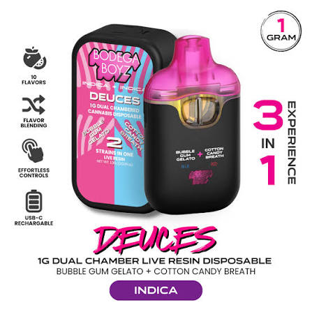 Bodega boyz - BODEGA BOYZ - AIO - INDICA - BUBBLE GUM GELATO X SPUN SUGAR - 1G Main Image