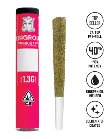Kingroll - KINGROLL - INFUSED PREROLL - SATIVA - MAUI WOWIE X BLUE DREAM - 1.3G Main Image