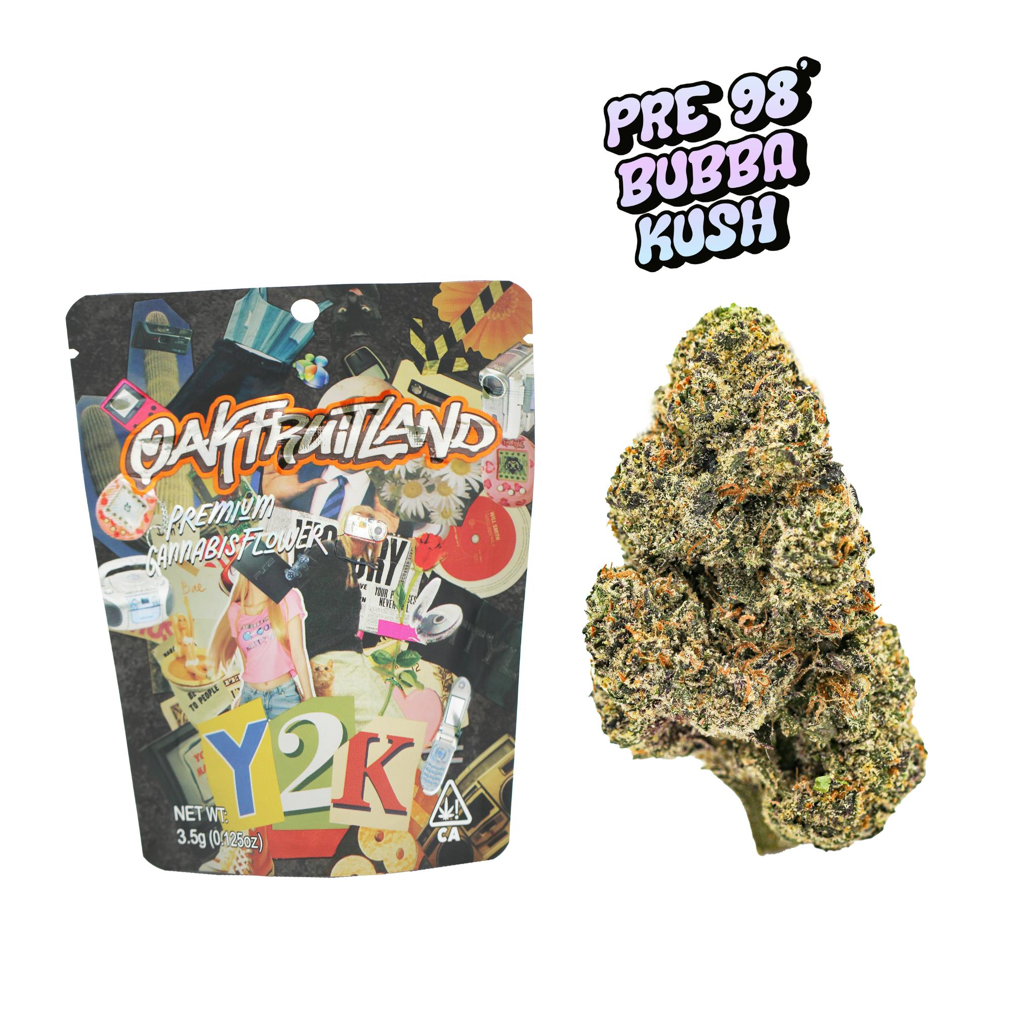 OAKFRUITLAND - FLOWER - INDICA - PRE 98 BUBBA - 3.5G