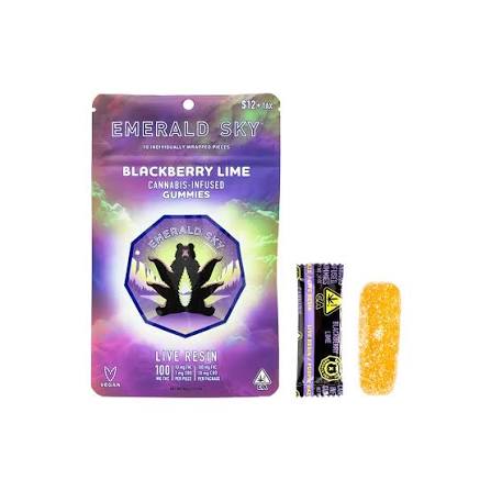 Emerald sky - EMERALD SKY - EDIBLE - LIVE RESIN - BLACKBERRY LIME - 100MG Main Image