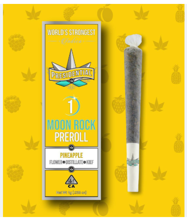 Presidential - PRESIDENTIAL - INFUSED PREROLL - INDICA - PINEAPPLE - 1G Main Image