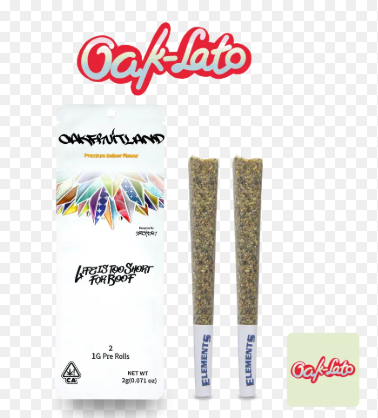 OAKFRUITLAND - PREROLL - INDICA - OAK LATO - 1G - (2PK)
