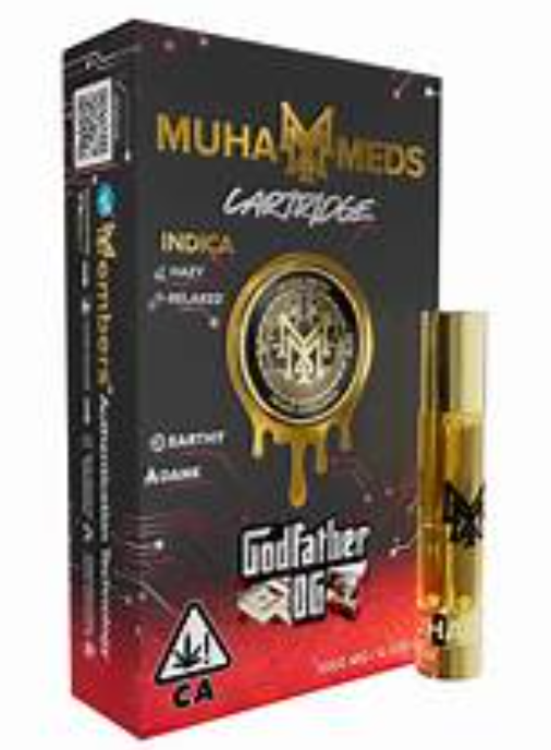 MUHA MEDS - CARTRIDGE - INDICA - GODFATHER OG - 1 g
