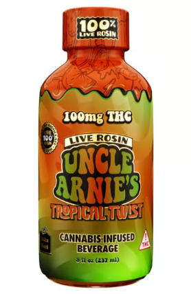 UNCLE ARNIE'S - EDIBLE - DRINK - LIVE RESIN - TROPICAL TWIST - 100MG
