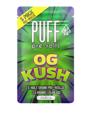 Puff - PUFF - PREROLL PACK - INDICA - OG KUSH - .5G - (5PK) Main Image